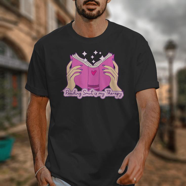 Reading Smut Is My Therapy Romance Book Reader Humor Unisex T-Shirt