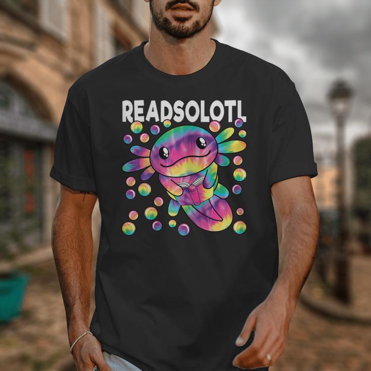 Readsolotl Cute Axolotl Book Lover Reading Women Girls Unisex T-Shirt Readsolotl Cute Axolotl Book Lover Reading Women Girls Unisex T-Shirt