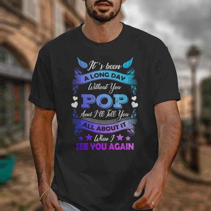 Remembrance Of Pop Memory Of My Grandpa In Heaven Unisex T-Shirt Remembrance Of Pop Memory Of My Grandpa In Heaven Unisex T-Shirt
