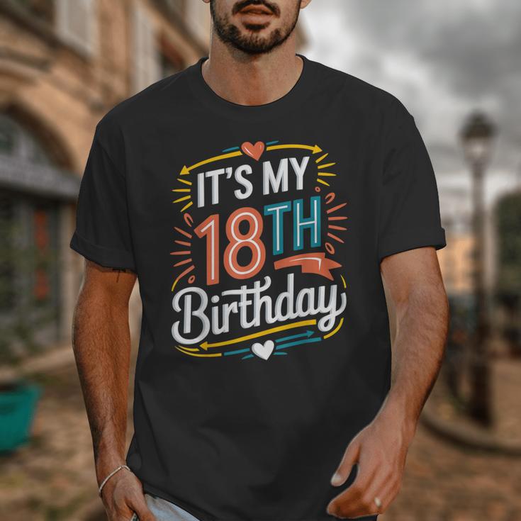 Retro It's My 18th Birthday Boho Nostalgia Women Kids Unisex T-Shirt