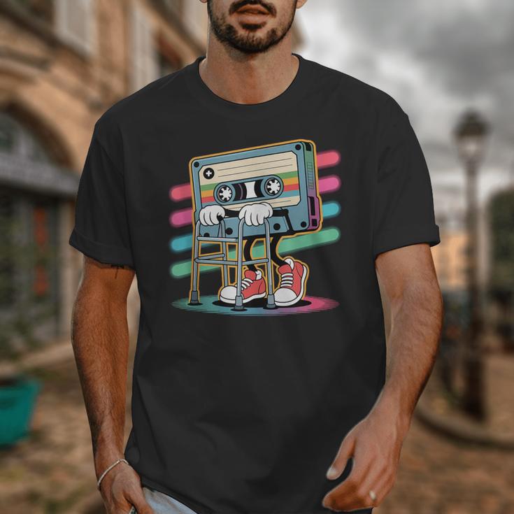 Retro Old Cassette Tape Cartoon With Walker Nostalgia Unisex T-Shirt Retro Old Cassette Tape Cartoon With Walker Nostalgia Unisex T-Shirt