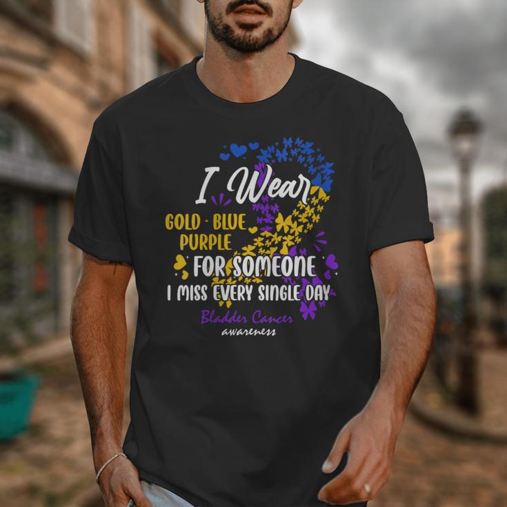 Ribbon Bladder Cancer Angel Support Memory Unisex T-Shirt Ribbon Bladder Cancer Angel Support Memory Unisex T-Shirt