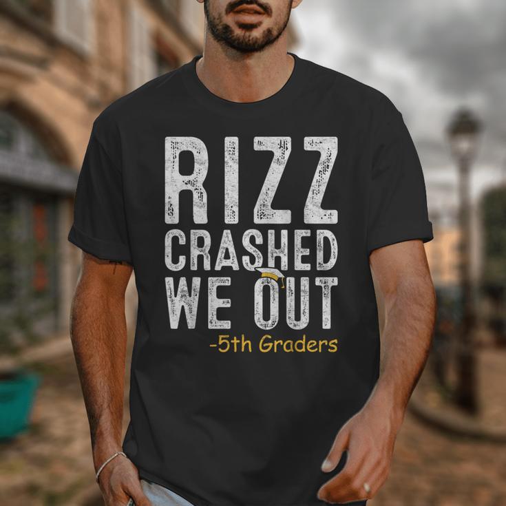 Rizz Crashed We Out 5th Grade Graduation Fifth Graders Unisex T-Shirt