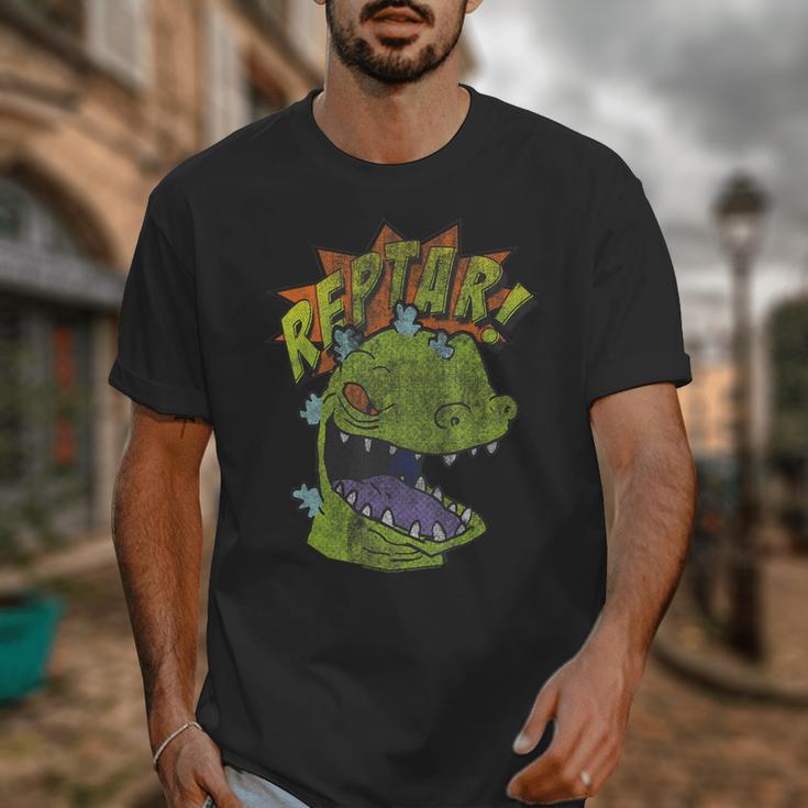 Rugrats Reptar Distressed Comic Book Style Cartoon Unisex T-Shirt