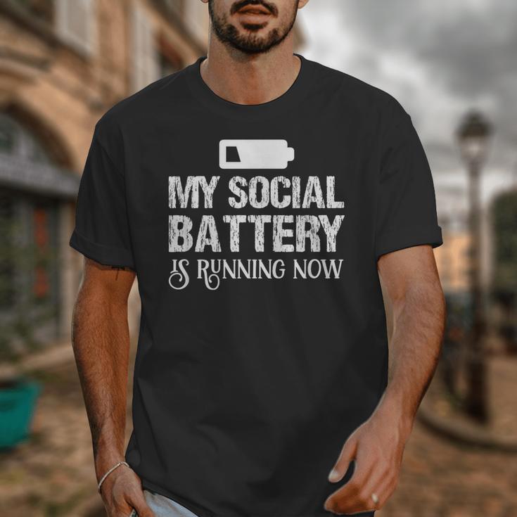 Sarcastic Anti Low Social Battery Social Introvert Unisex T-Shirt
