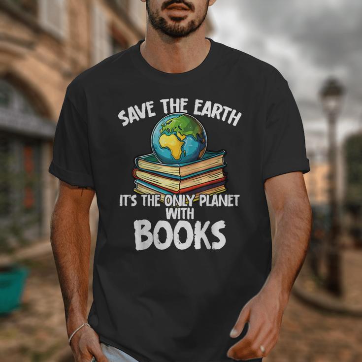 Save The Earth It’s The Only Planet With Books Unisex T-Shirt