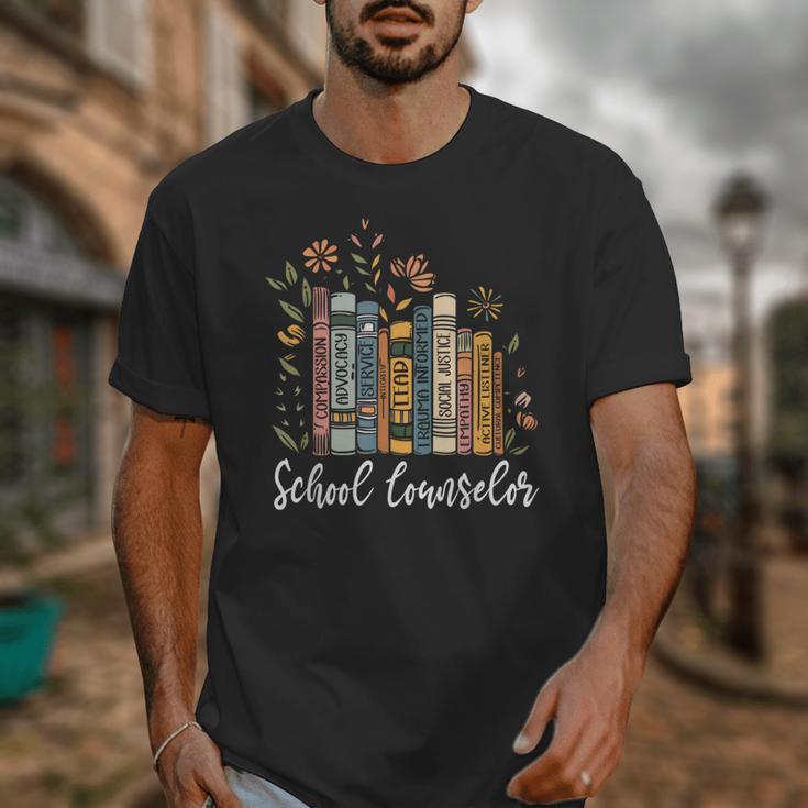 School Counselor Wildflower Books National School Counseling Unisex T-Shirt