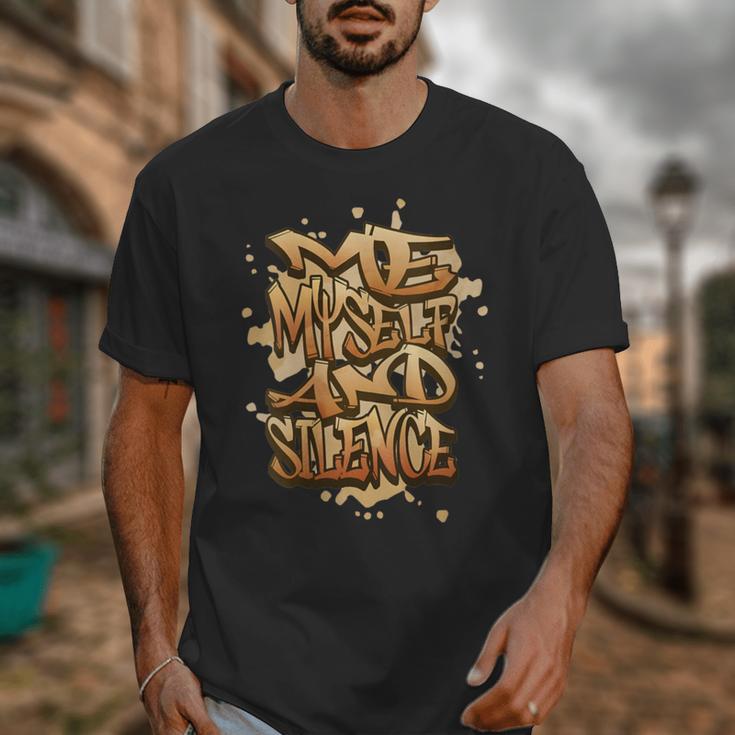 Self Care Introvert Relaxation Me Myself And Silence Retro Unisex T-Shirt