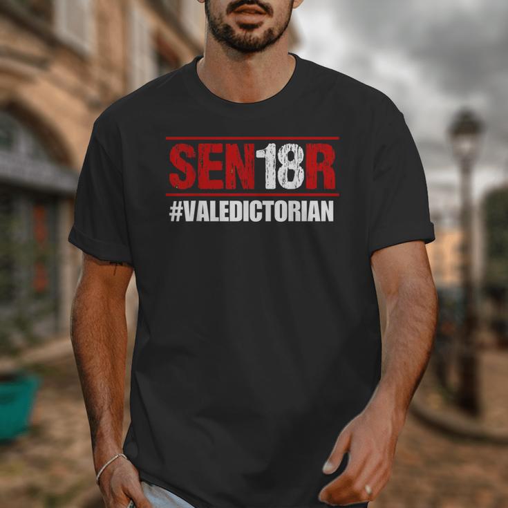 Senior 2018 Valedictorian School Colors Graduation Unisex T-Shirt