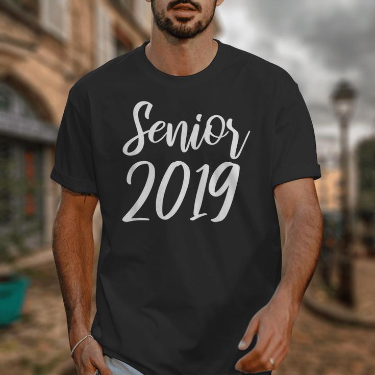 Senior 2019 Calligraphy Shirt Graduation For Adult Men Unisex T-Shirt