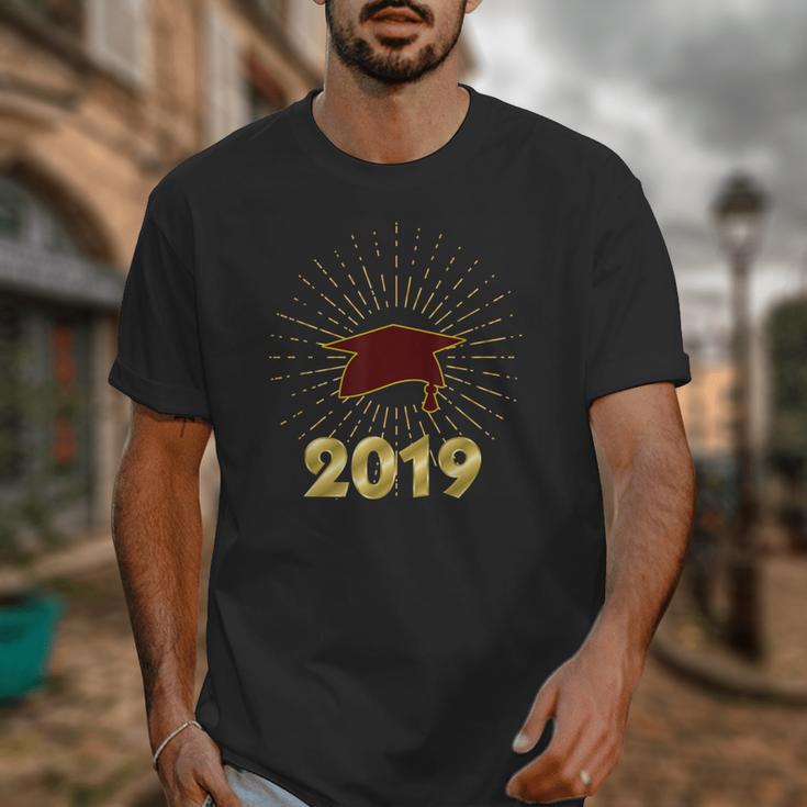 Senior 2019 Graduation Shirt Burgundy Gold Class Colors G23 Unisex T-Shirt