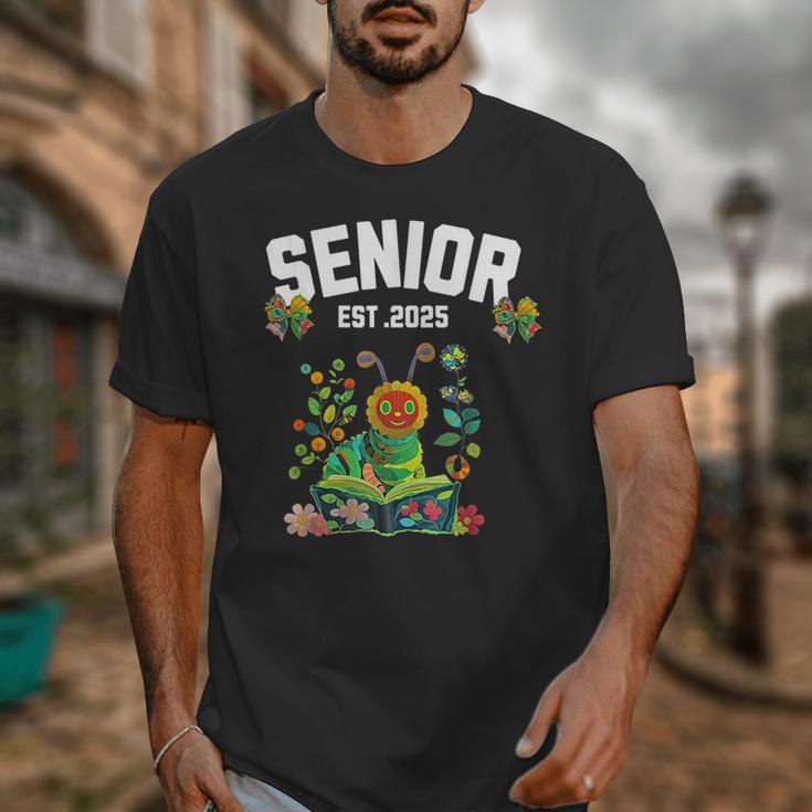 Senior 2025 Graduation Caterpillar For Kids Cute Coquette Unisex T-Shirt