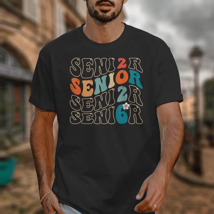 Senior 2026 Class Of 2026 Retro Groovy Graduation Grad Women Unisex T-Shirt