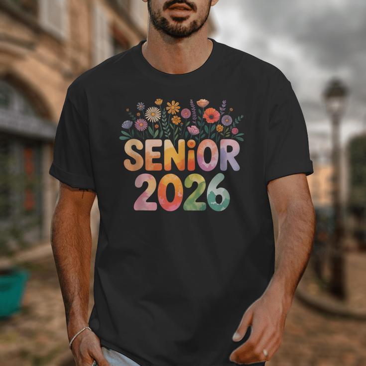 Senior 2026 Groovy Retro Grad Class Of 2026 Graduation Kids Unisex T-Shirt