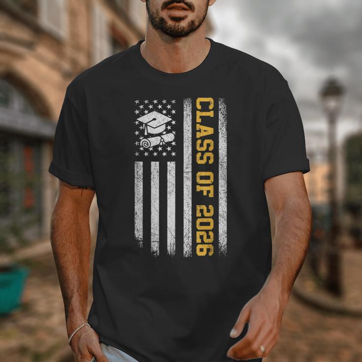 Senior 26 Class Of 2026 American Flag Graduation 2026 Unisex T-Shirt