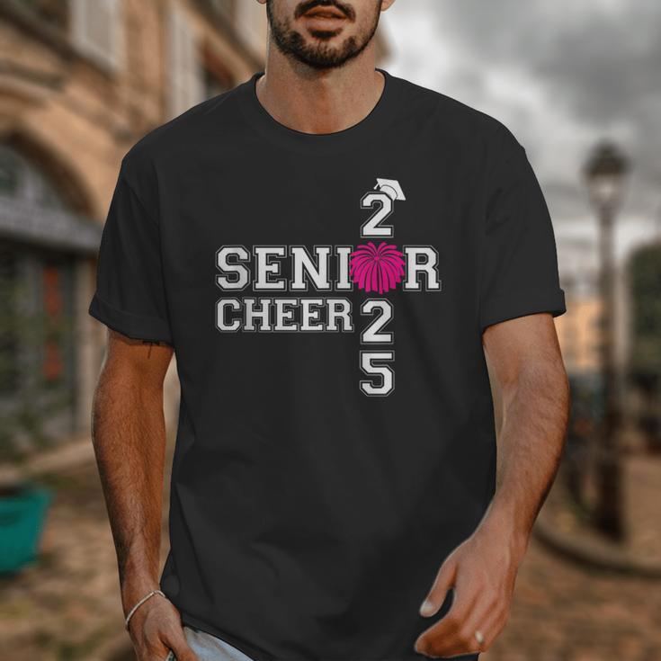Senior Cheerleader Cheer Class Of 2025 Graduation Graduate Unisex T-Shirt