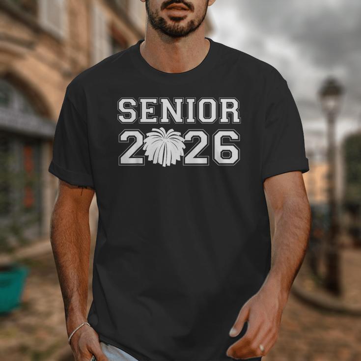 Senior Cheerleader Cheer Class Of 2026 Graduation Graduate Unisex T-Shirt