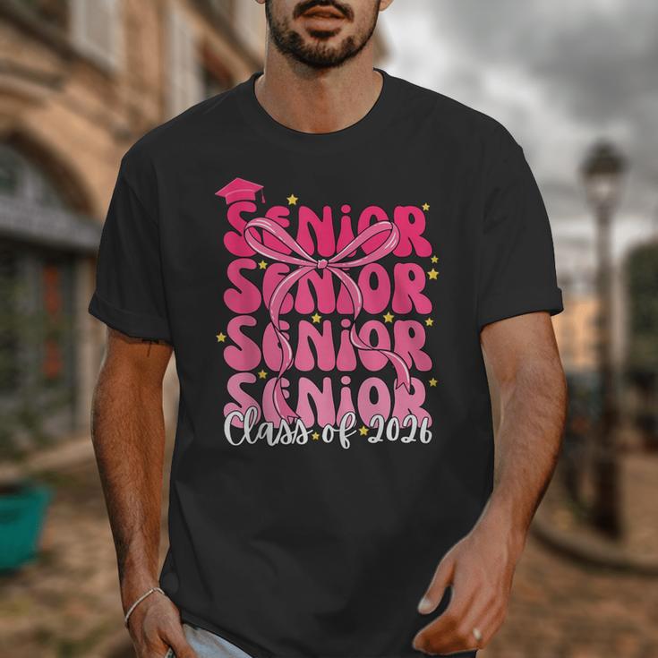 Senior Class Of 2026 Pink Coquette Bow Graduation 2026 Unisex T-Shirt