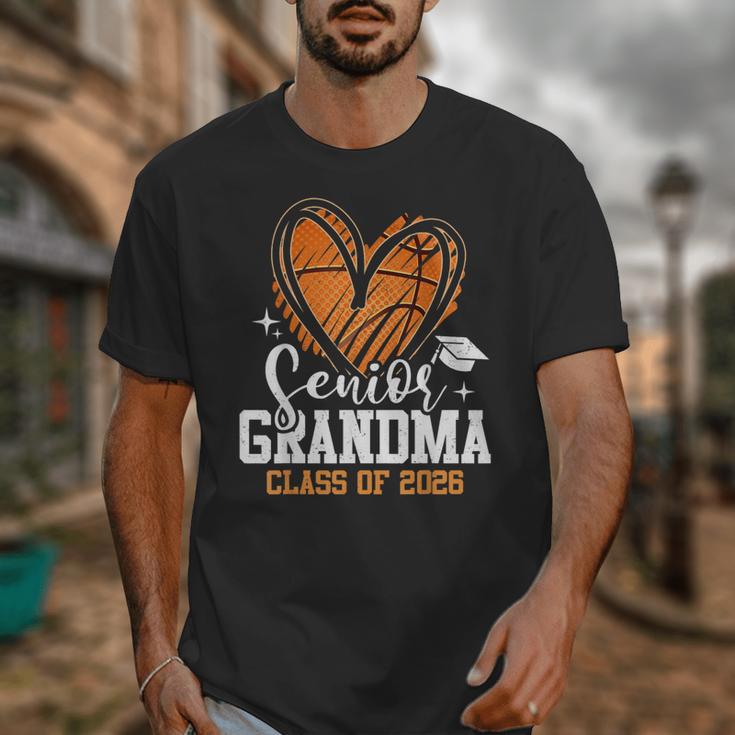 Senior Grandma Class Of 2026 Basketball Graduation Heart Unisex T-Shirt