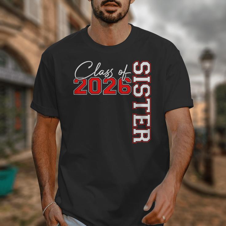Senior Sister Class Of 2026 Proud Big Sis Graduation Family Unisex T-Shirt