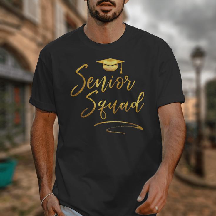 Senior Squad Graduation With Golden Cap Team Unisex T-Shirt
