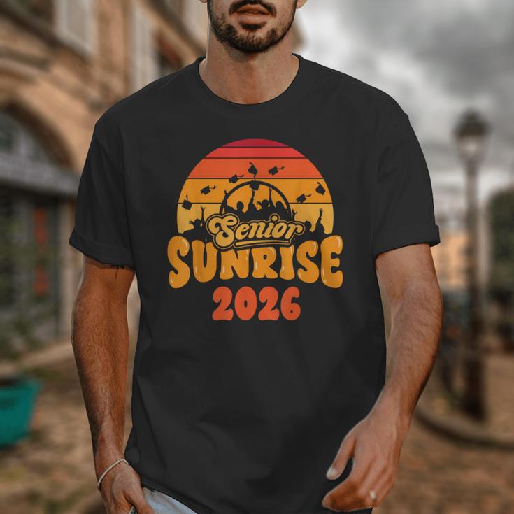 Senior Sunrise Class Of 2026 Graduation Proud Graduate Retro Unisex T-Shirt