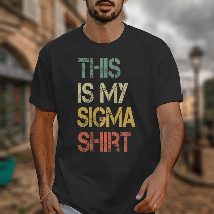 This Is My Sigma Shirt Male Lone Wolf Minimalist Introvert Unisex T-Shirt