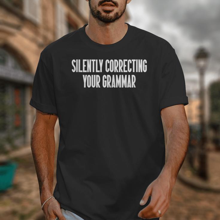 Silently Correcting Your Grammar Introvert Unisex T-Shirt