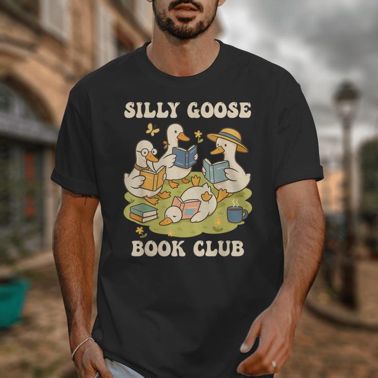 Silly-Goose Book Club Goose And Book Lovers Unisex T-Shirt