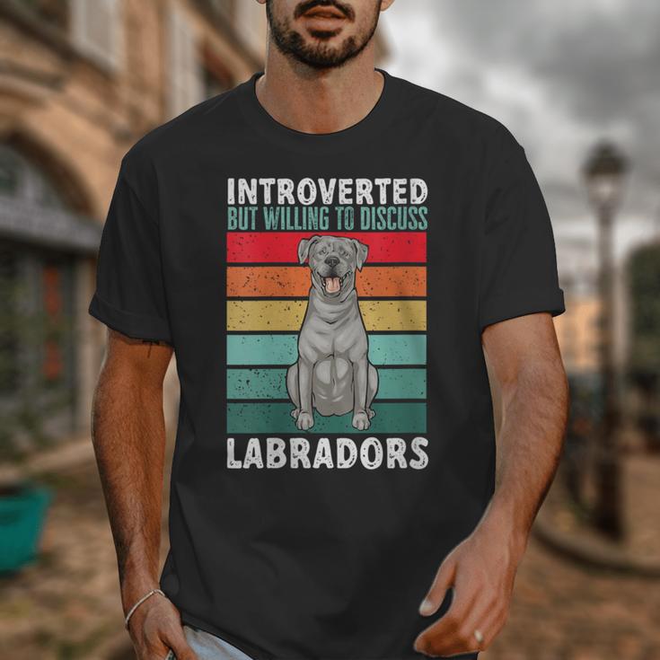 Silver Labrador Retriever Introvert Silver Lab Unisex T-Shirt Silver Labrador Retriever Introvert Silver Lab Unisex T-Shirt