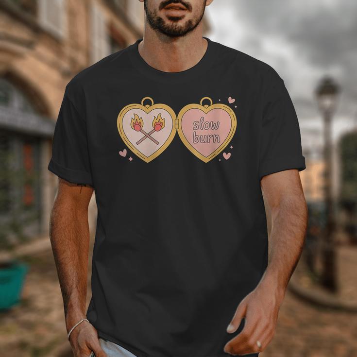 Slow Burn Romance Book Lover Tee Unisex T-Shirt