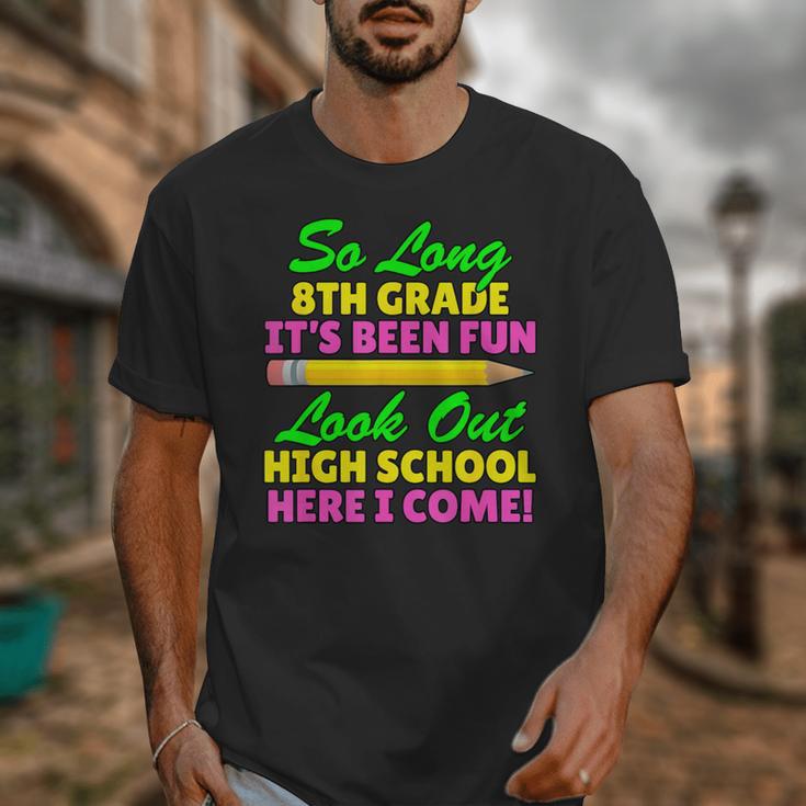 So Long 8th Grade Hello High School Graduation Unisex T-Shirt
