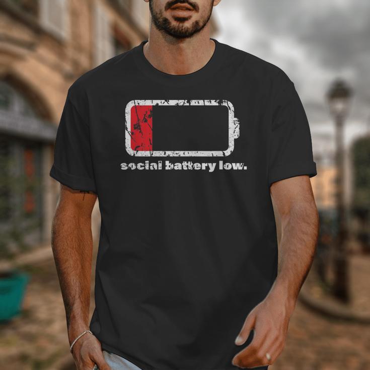 Social Battery Low Introvert Unisex T-Shirt