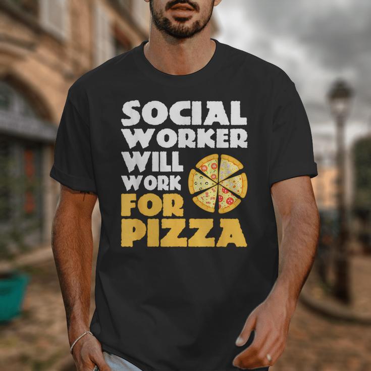 Social Worker Will Work For Pizza Graduation Unisex T-Shirt