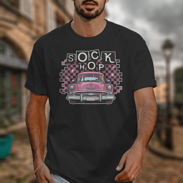 Sock Hop 50s Classic Car Nostalgia 1950s Greaser Unisex T-Shirt