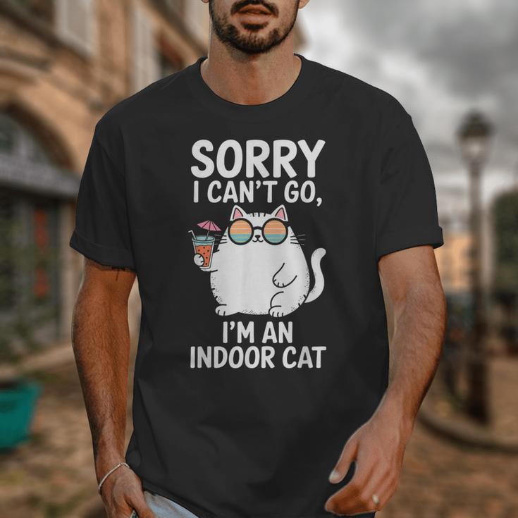Sorry I Can’t Go I’m An Indoor Cat Introvert Cat Unisex T-Shirt Sorry I Can’t Go I’m An Indoor Cat Introvert Cat Unisex T-Shirt