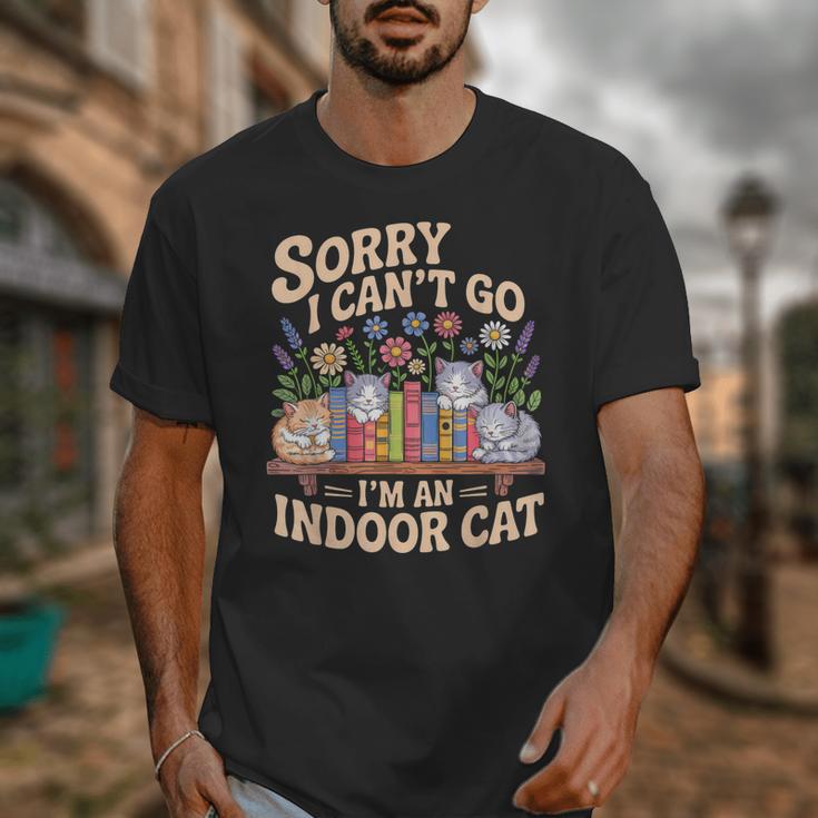Sorry I Cant Go Im An Indoor Cat Cat Owners Introverts Unisex T-Shirt