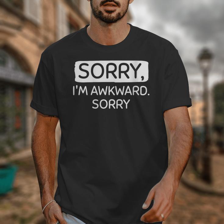 Sorry I'm Awkward Sorry Socially Awkward Introvert Unisex T-Shirt Sorry I'm Awkward Sorry Socially Awkward Introvert Unisex T-Shirt