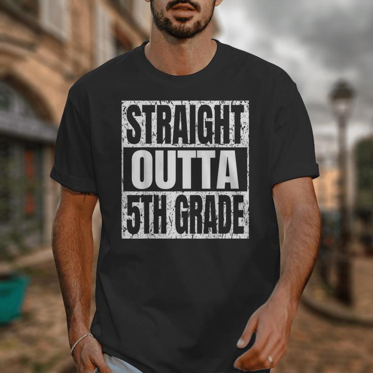 Straight Outta 5th Grade Graduation Motivational Unisex T-Shirt
