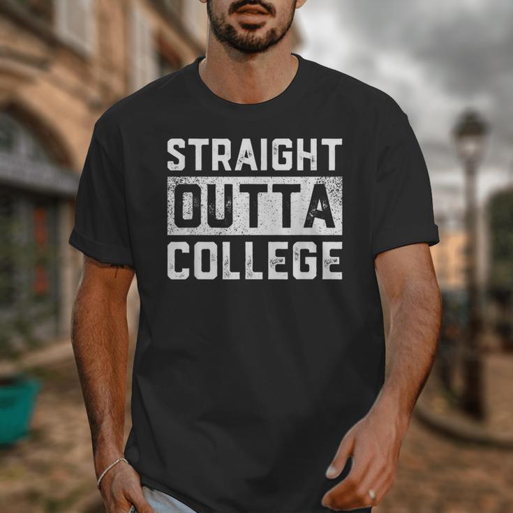 Straight Outta College Graduation Adult Unisex T-Shirt