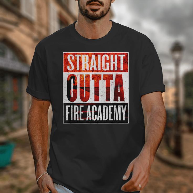 Straight Outta Fire AcademyShirt Firefighter Graduation Unisex T-Shirt