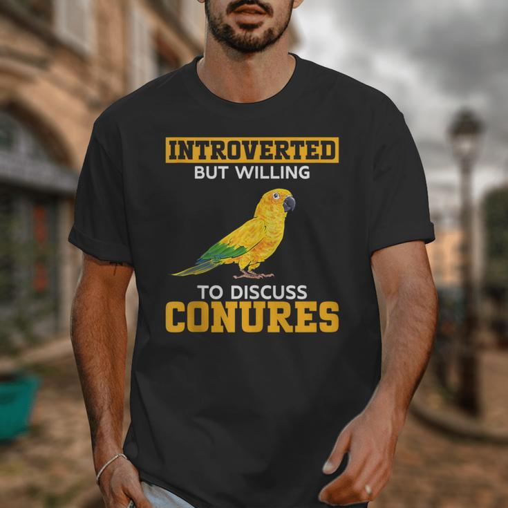 Sun Conure Introvert Parrot Bird Sun Conure Unisex T-Shirt Sun Conure Introvert Parrot Bird Sun Conure Unisex T-Shirt