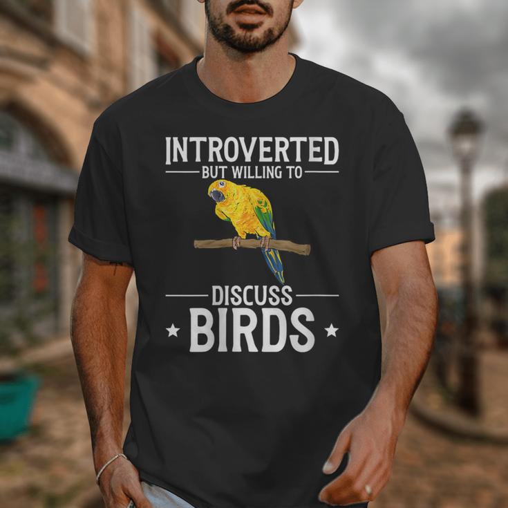 Sun Conure Introvert Parrot Bird Sun Conure Unisex T-Shirt Sun Conure Introvert Parrot Bird Sun Conure Unisex T-Shirt