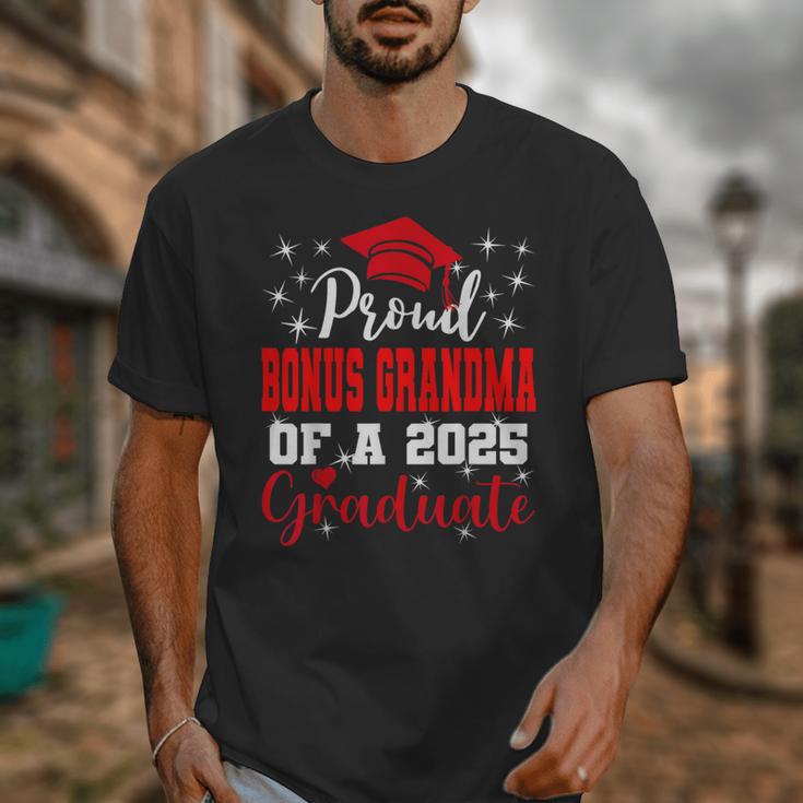 Super Proud Bonus Grandma Of 2025 Graduate Graduation Family Unisex T-Shirt