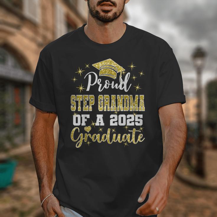 Super Proud Step Grandma Of 2025 Graduate Graduation Family Unisex T-Shirt
