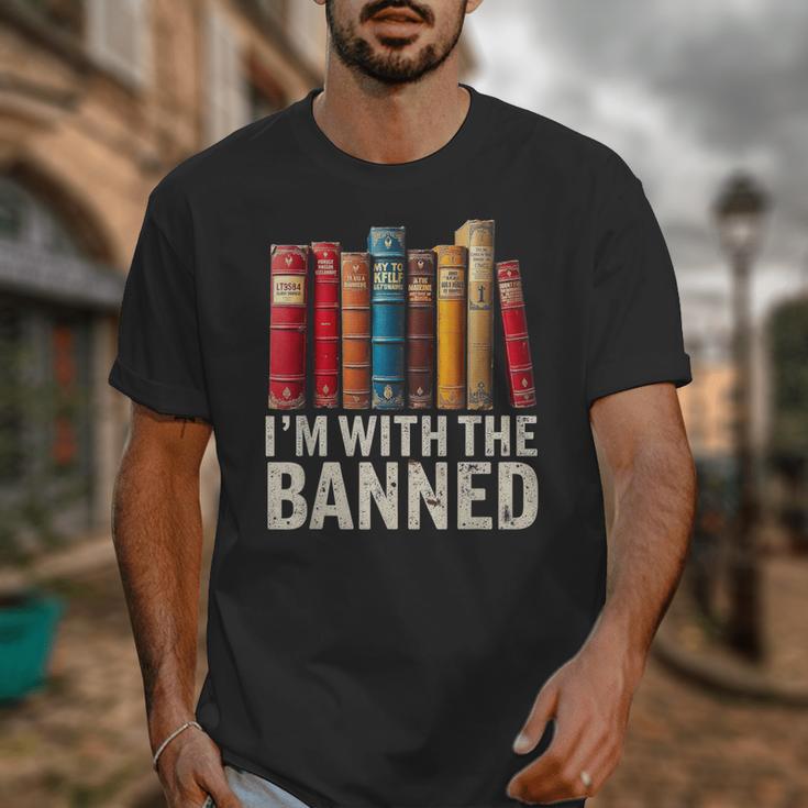 Support Banned Books Freedom I'm With The Banned Unisex T-Shirt Support Banned Books Freedom I'm With The Banned Unisex T-Shirt