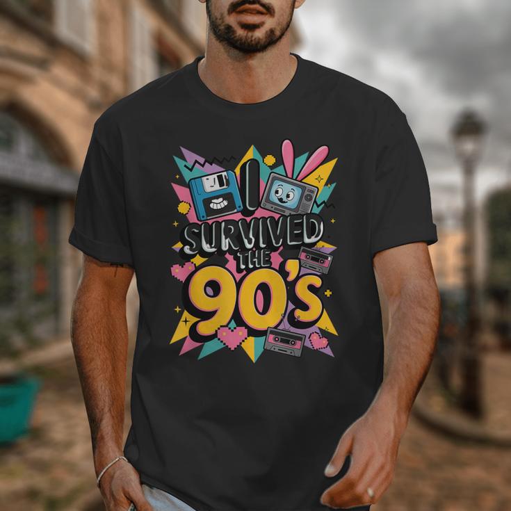I Survived The 90s – Cute Retro Cartoon Nostalgia Unisex T-Shirt I Survived The 90s – Cute Retro Cartoon Nostalgia Unisex T-Shirt