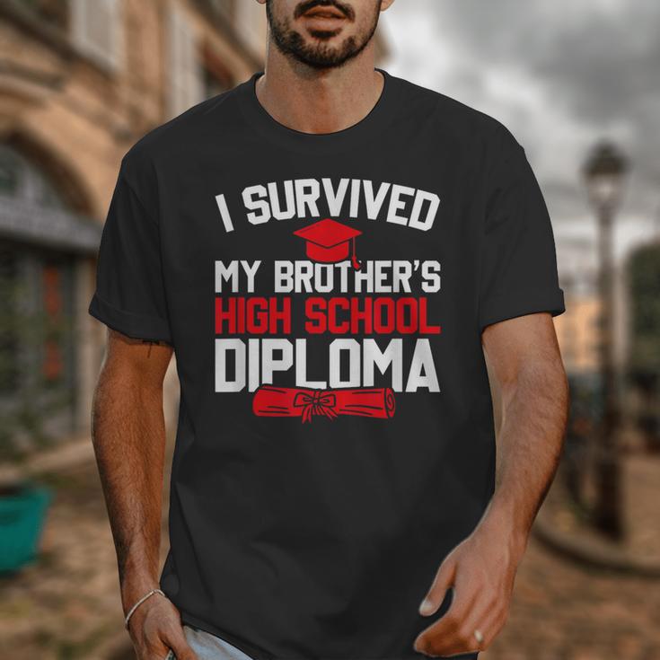 I Survived My Brother's High School Diploma Graduation Unisex T-Shirt