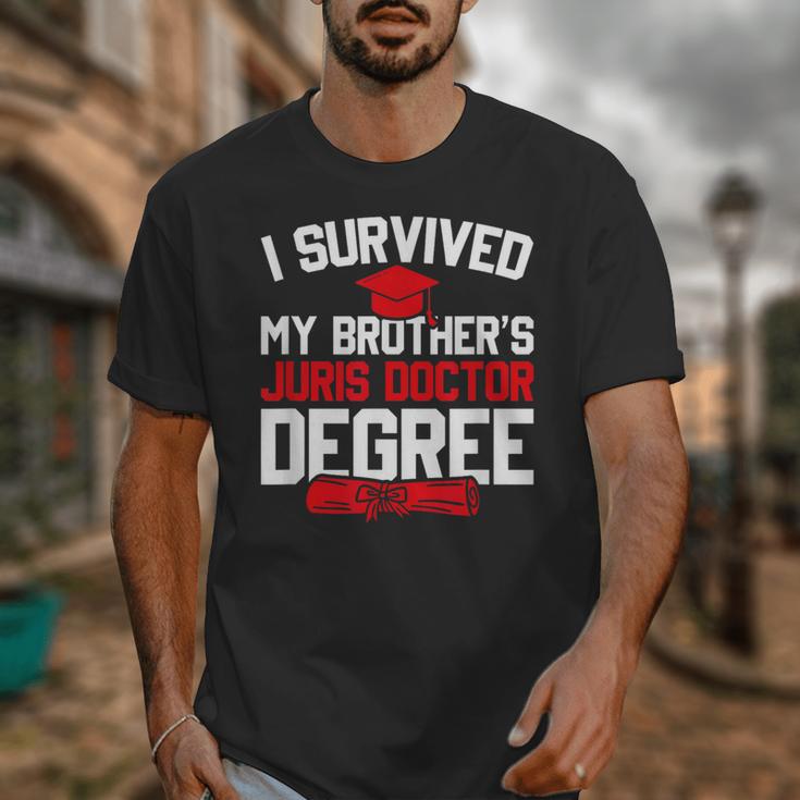I Survived My Brother's Juris Doctor Degree Graduation Unisex T-Shirt