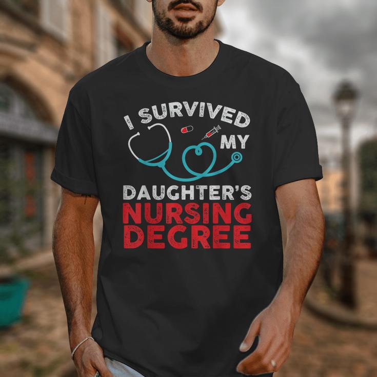 I Survived My Daughter's Nurse Degree School Graduation Unisex T-Shirt